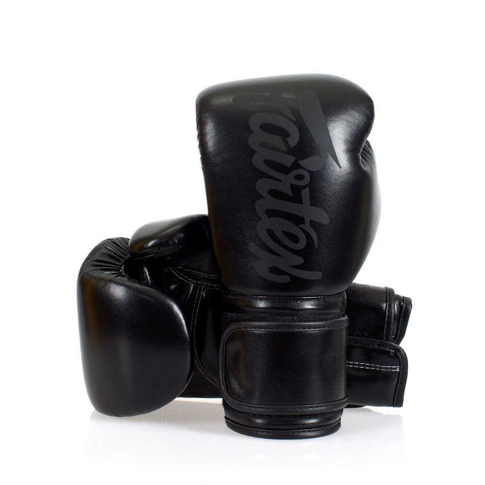 Luva De Fairtex Com Punho Alongado Solid Black 16 Oz