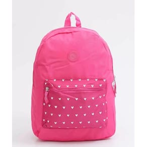 Mochila Escolar Feminina Corações G  - Clio