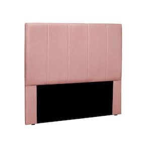 cabeceira solteiro ravenna veludo rosa