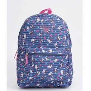 Mochila Escolar Feminina Cachorrinhos G Azul - Clio