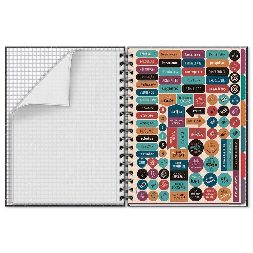 Caderno Folhas Removíveis Geométrico Fina Ideia