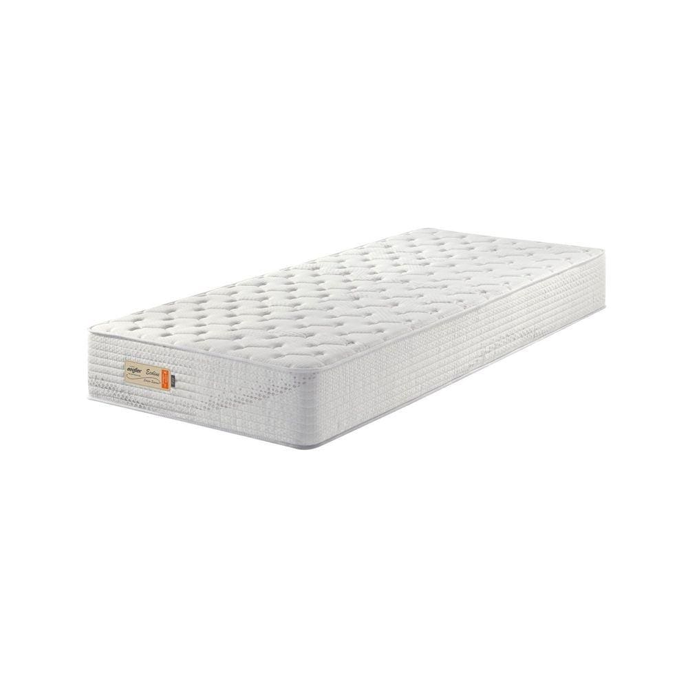 Colchão Solteiro D33 Malha 088x188x25cm Ecoline Ecoflex Branco