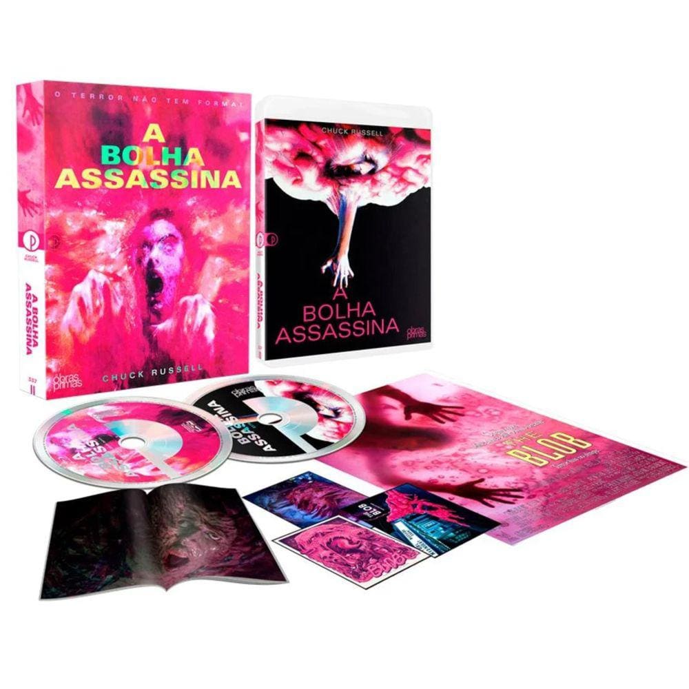 Blu-Ray A Bolha Assassina 1988 Bd+Dvd+Pôster+Cards+Livreto