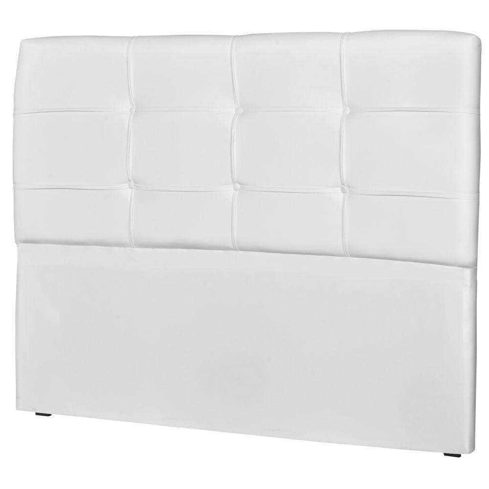 Cabeceira Casal 160Cm London Corino Branco - Js Móveis