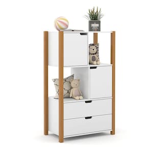 Armário Organizador Kids Liv Branco Soft Freijó - Matic