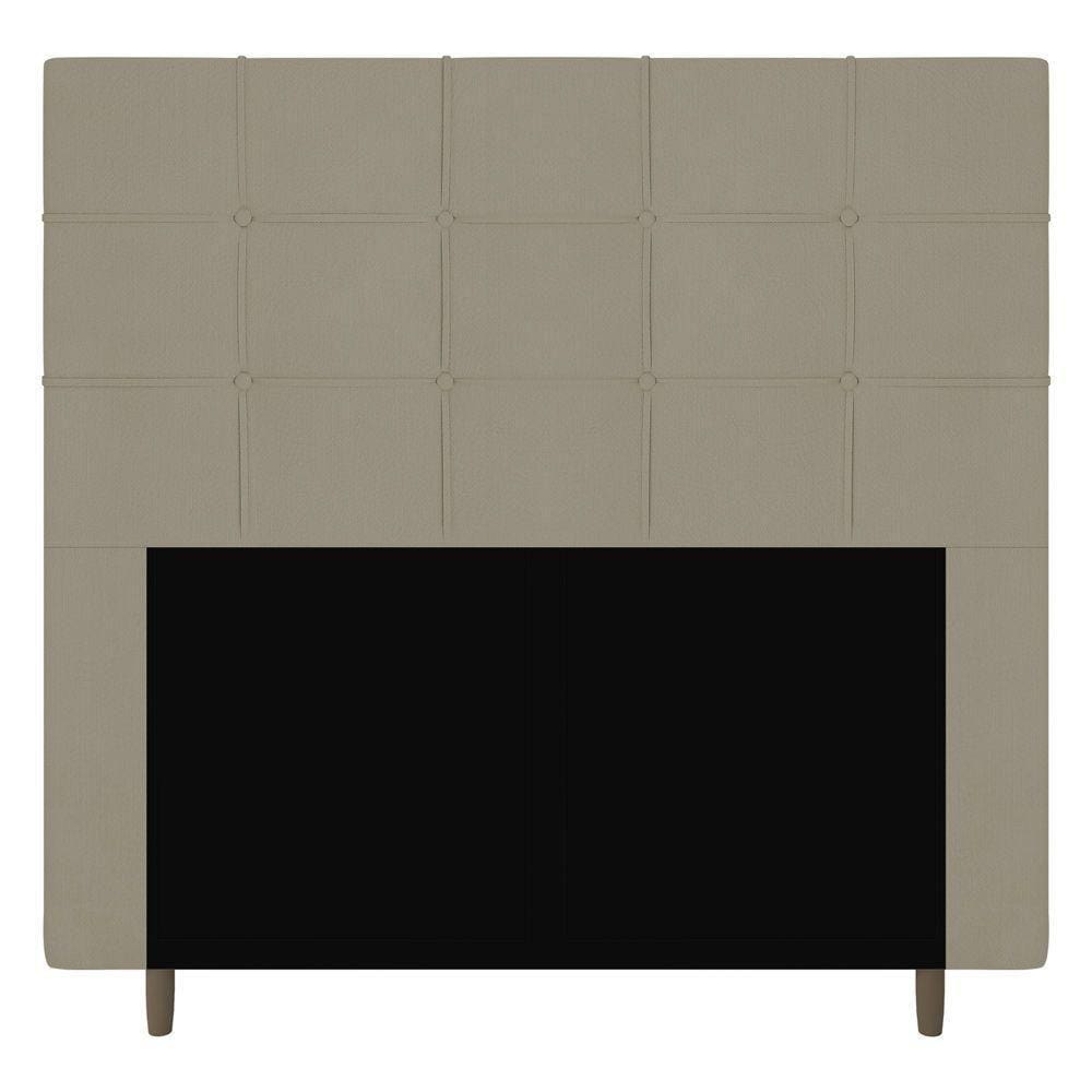 Cabeceira Cama Box Casal King Size Leiria 195Cm Bege