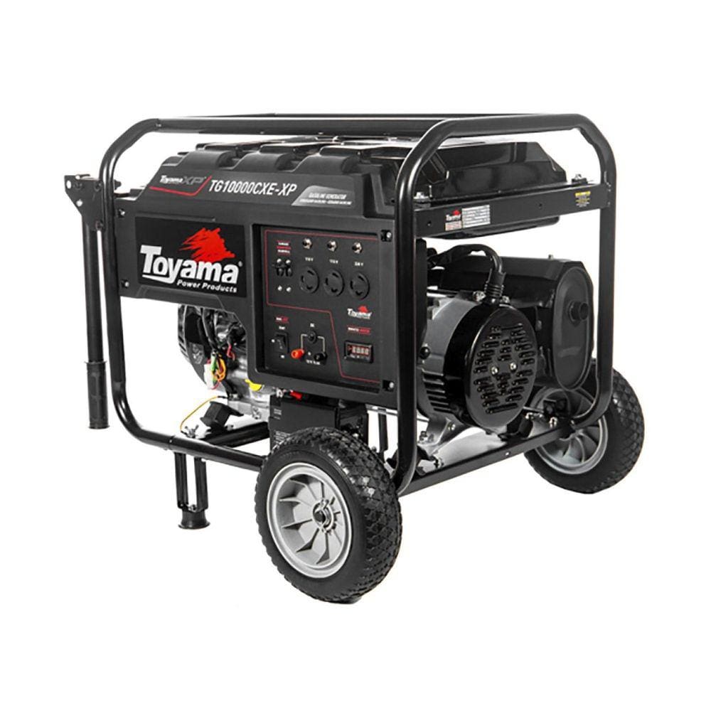 Gerador à Gasolina TG10000CXE-XP Monofásico 115/230v 60hz 9kw Partida Elétrica/Manual com Rodas Toyama
