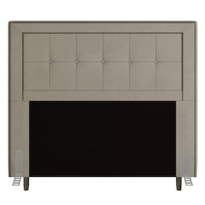Cabeceira Queen Size Luxor 160Cm Com Tachas E Frame Bege