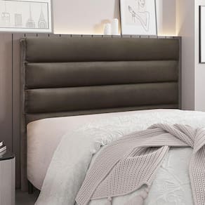 Cabeceira Cama Box Casal La Italiana 140Cm Veludo Marrom