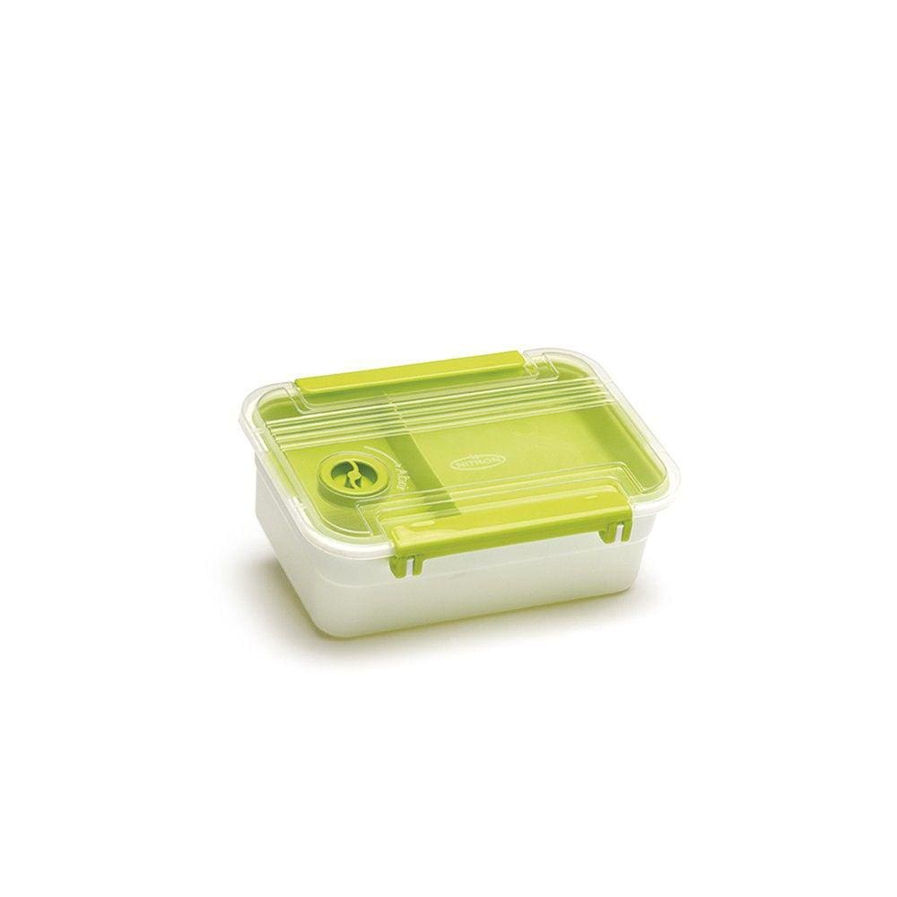 Pote Marmita Microondas Com Bandeja e Válvula Plástico 800ml