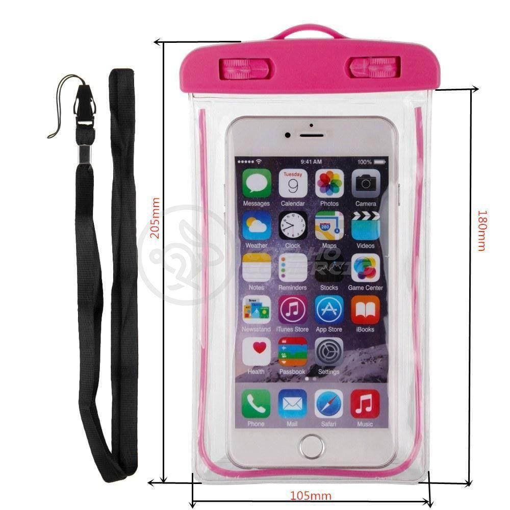 Capa Bolsa A Prova Dágua Impermeável P/ Celular Rosa