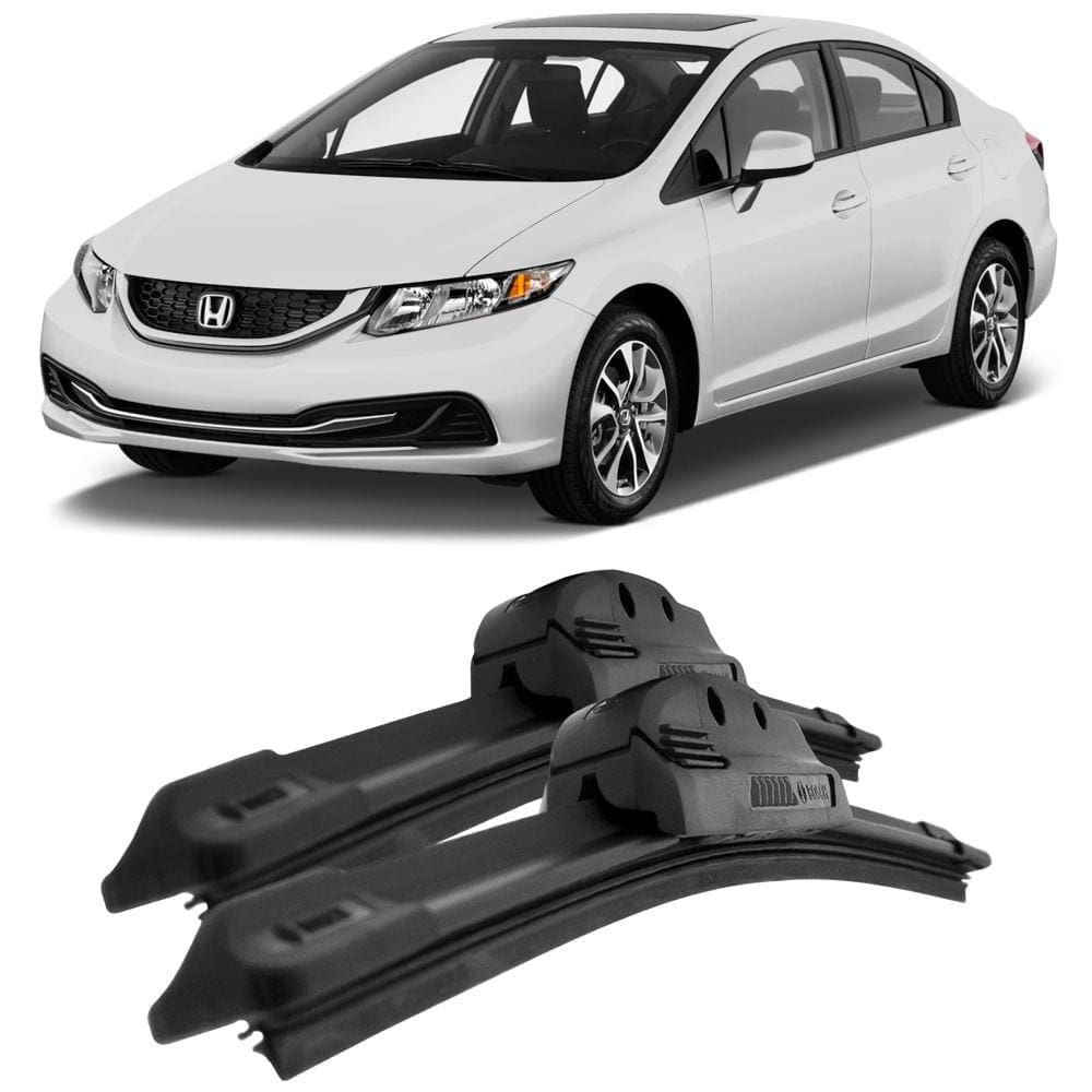 2 Palhetas Limpador Parabrisa Civic Original Aerofit 26 23
