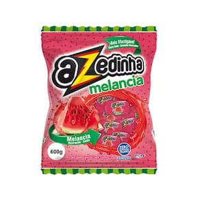 Bala Mastigável Azedinha Melancia Pacote 600g - Riclan