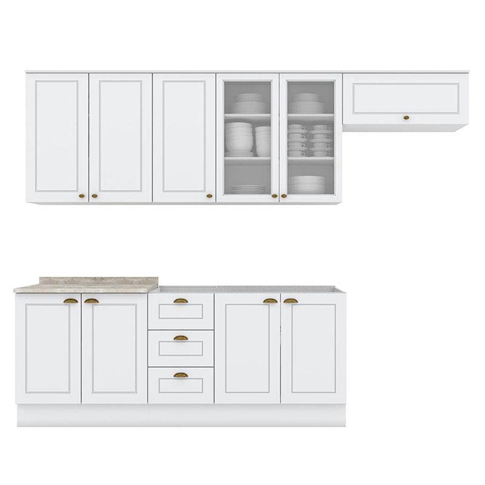 Cozinha Modulada Nova York 6 Peças Branco HP - Henn