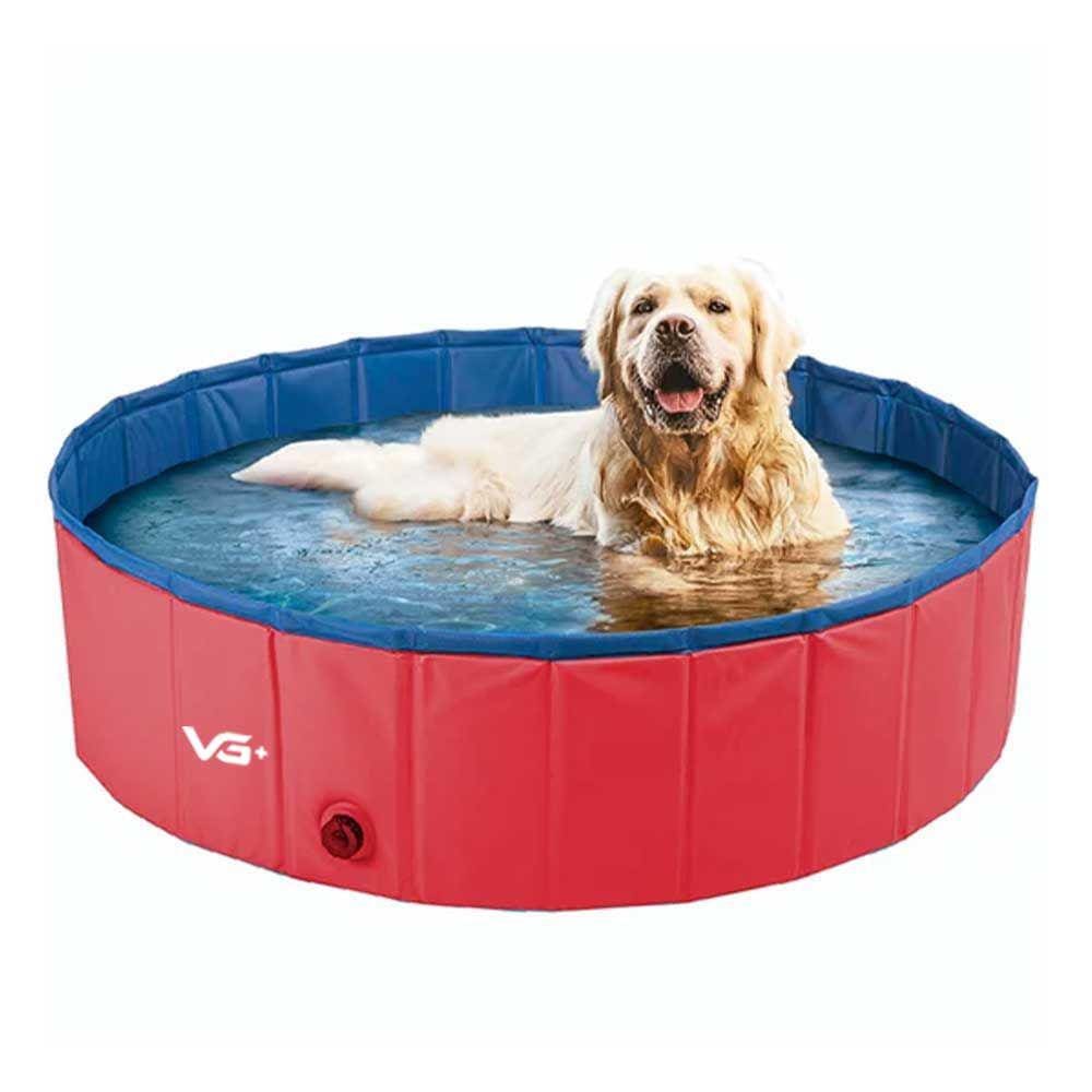 Piscina para Pets Animais de Estimação 120 cm x 30 cm Vermelha VG+