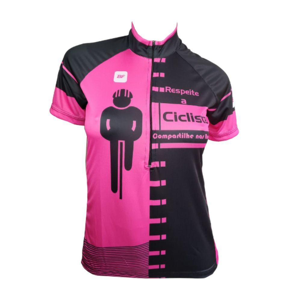 Camisa Ciclismo Feminina Be Fast Respeite a Ciclista Bike Mtb
