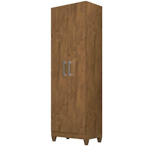 Armário Multiuso Organizador 2 Portas Castanho Wood
