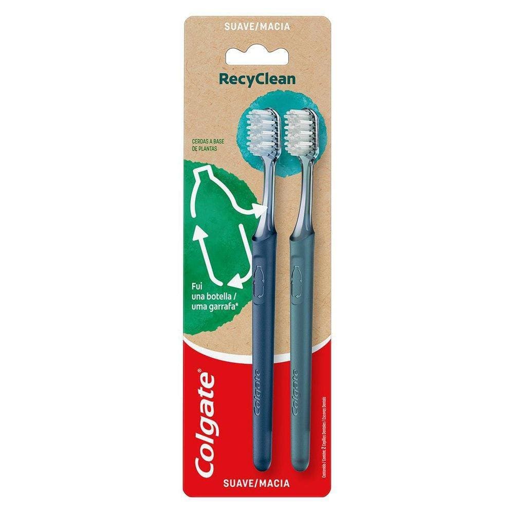 Escova de Dente Colgate Recyclean 2 unidades