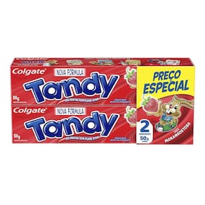 Creme Dental Infantil Colgate Tandy Morango 2 unidades de 50g