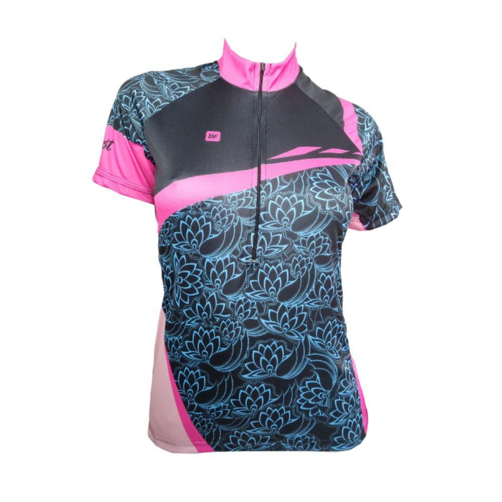 Camisa Ciclismo Feminina Be Fast Flor de Lótus Bike Mtb