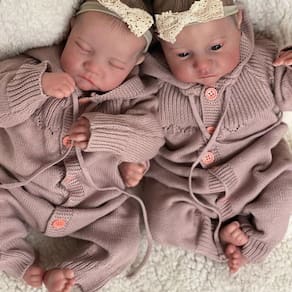 Bebê Reborn Baby Doll Recém-Nascido 3D-49 Cm