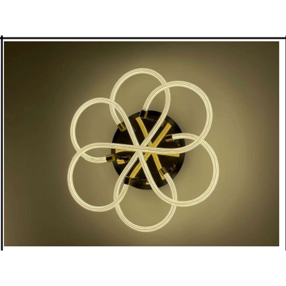 Paflon/Arandela Flor Moderno em Led 3000k 62w D60 cm