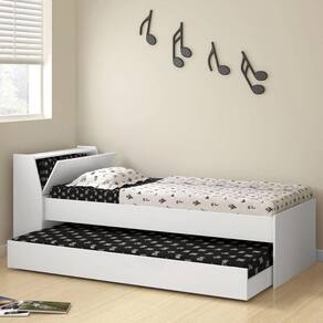 Cama Ditália Móveis Solteiro Bicama BB-28