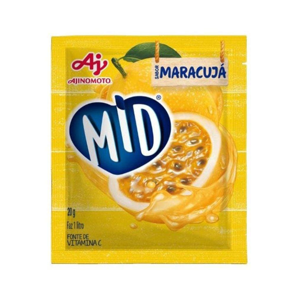 MID Suco em Pó Sabor Maracujá 20 gramas