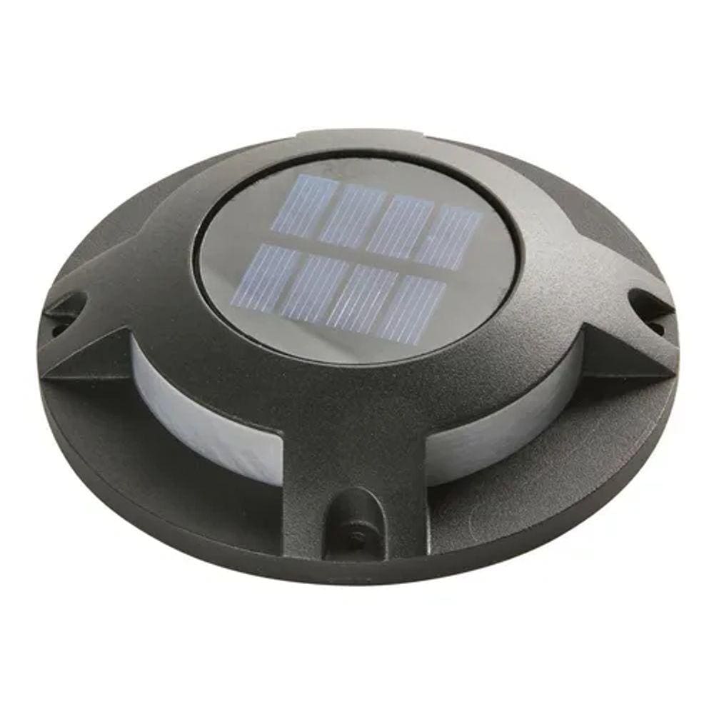 Balizador Led Solar Alum Luminária De Chão Sobrepor