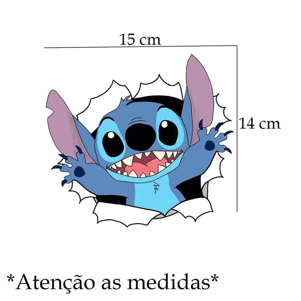 Adesivo De Carro Buraco Com Stitch
