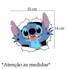 Adesivo De Carro Buraco Com Stitch