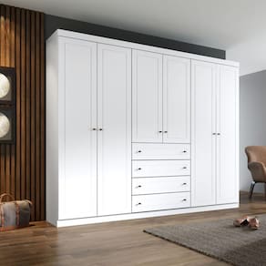 Guarda Roupa Henn Americano 6 Portas 4 Gavetas D205-05