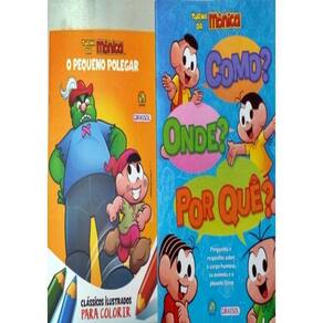 Pack Turma Da Monica - Como? Onde? Por Que? Capa Azul