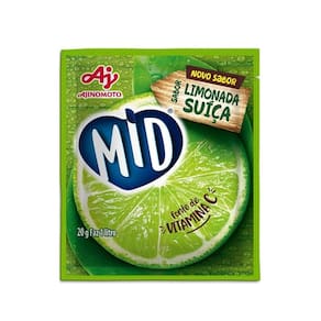MID Suco em Pó Sabor Limonada Suiça 20 gramas