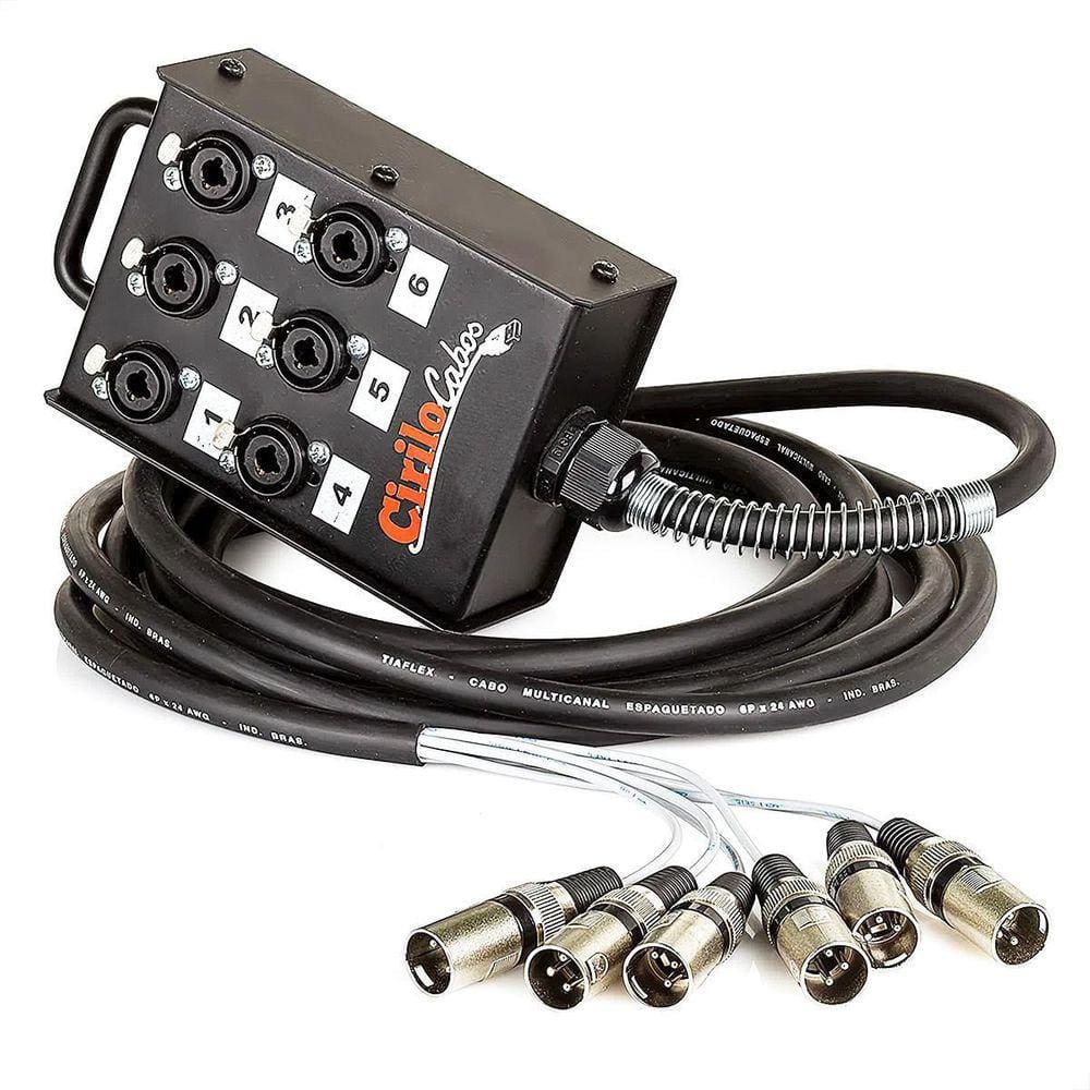 Medusa 6 Vias Com Conectores Combo - Cirilo Cabos 30M