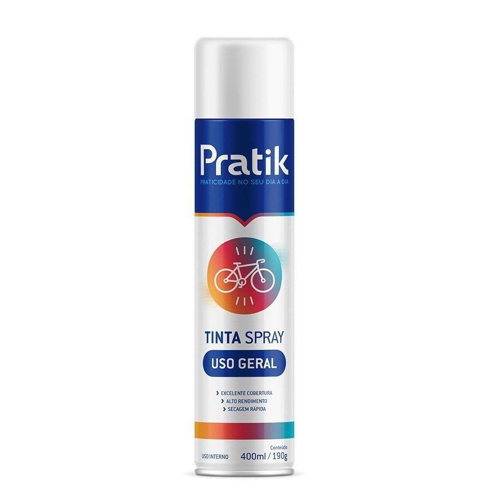 Tinta Spray Pratik Uso Geral Branco Brilhante 400ml