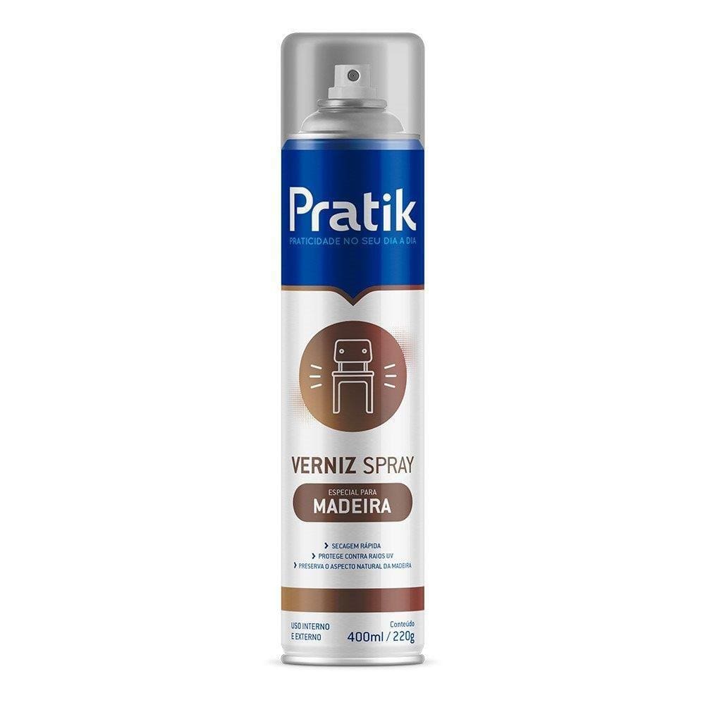 Tinta Spray Pratik Verniz Natural 400ml/190g