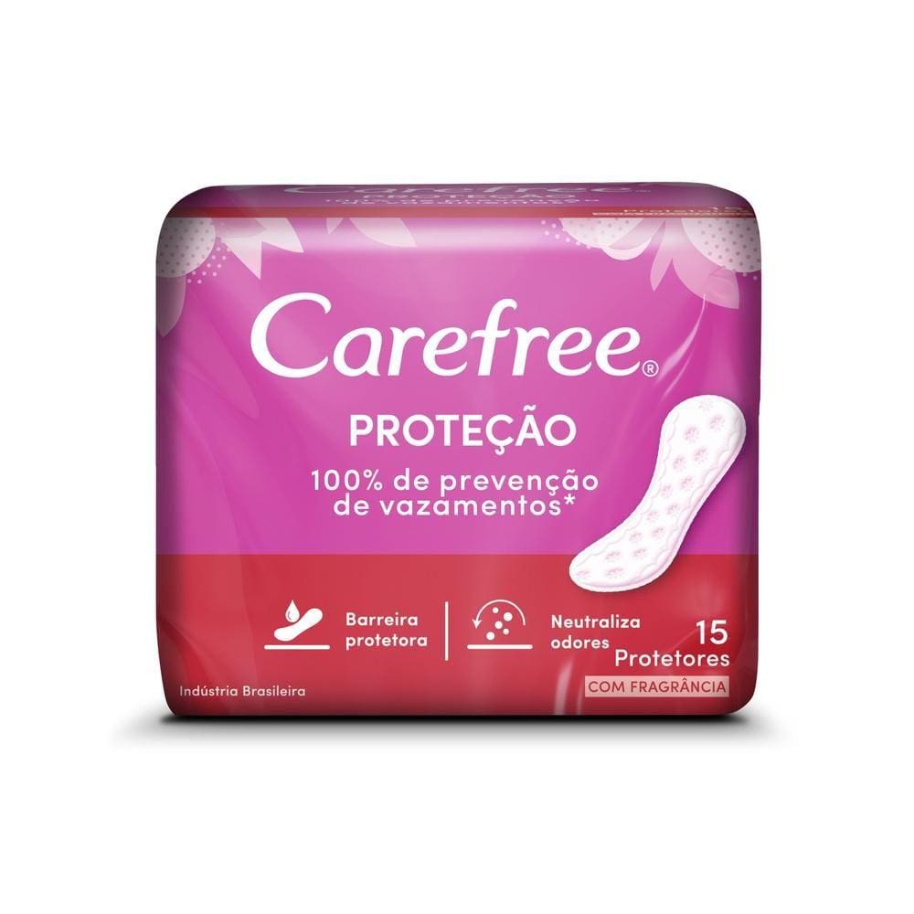 Protetor Diário Carefree Proteção com Perfume com 15 unidades