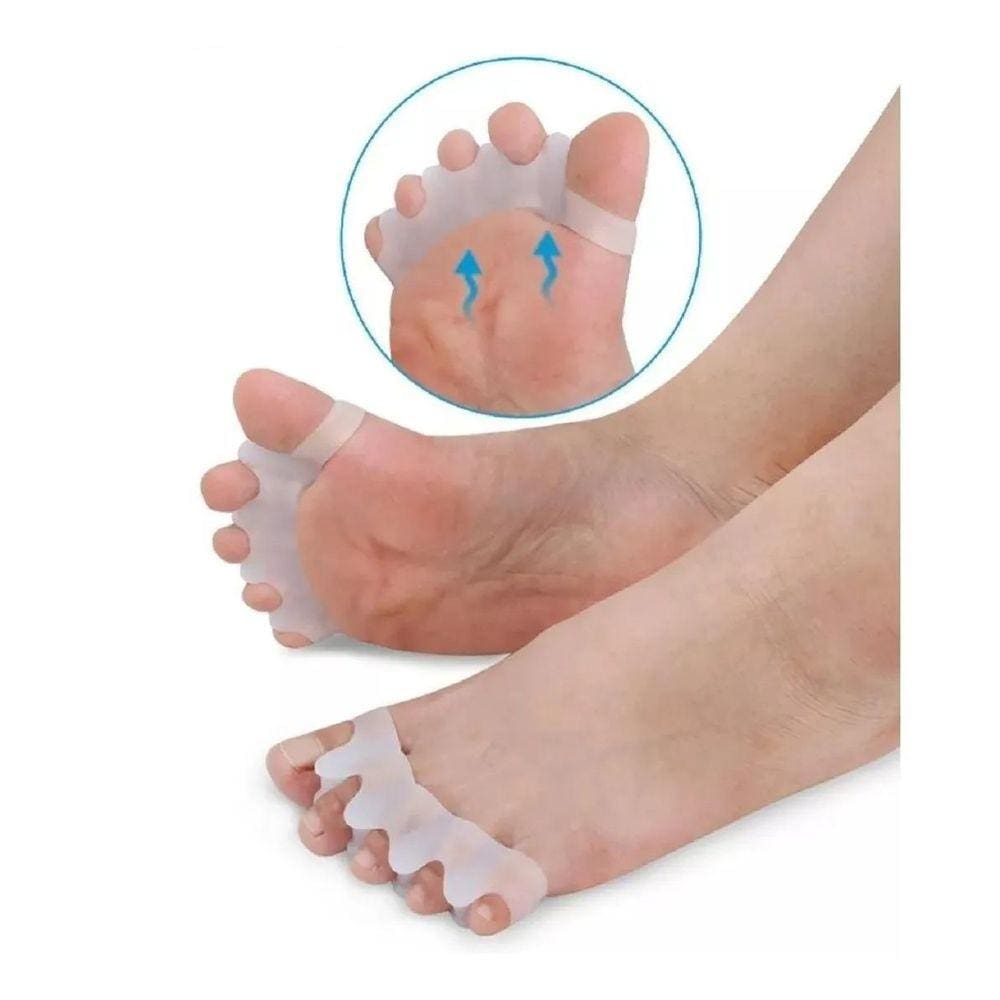 Par Separador/Protetor De Dedos Pés Joanete Silicone