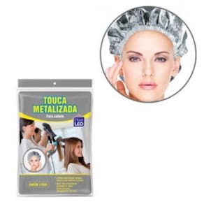 Touca Metalizada Térmica Com Manta Para Cabelo Hidratação