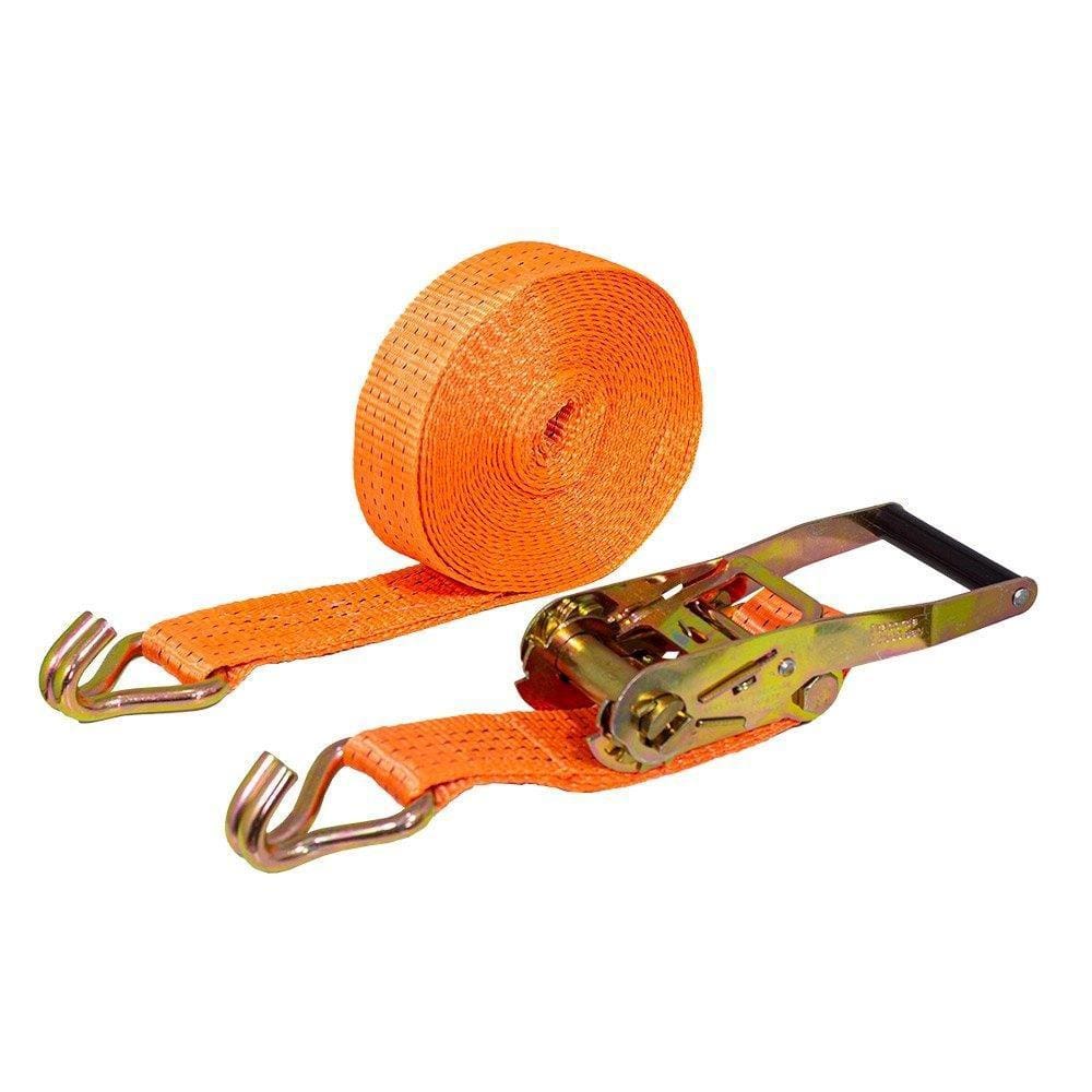 Cinta Catraca Amarração Pratik, Laranja 50mm 5T 9m com Gancho J