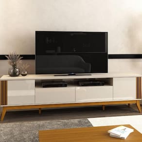 Rack para TV até 75 Polegadas 2 Portas 2 Gavetas Morgan EDN Móveis