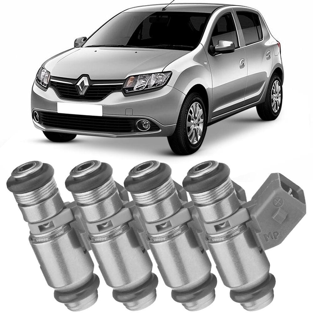 Kit 4 Bico Injetor Clio Sandero 1.6 16V Flex Magneti Marelli