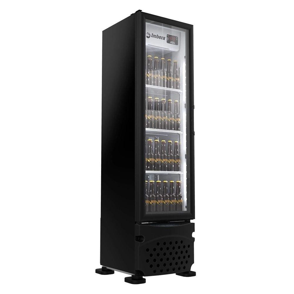 Cervejeira Imbera 229 Litros Porta de Vidro Preta CCV144 - 220 Volts