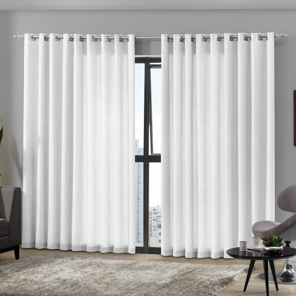 Cortina Duplex Monaco Bella Janela Ilhós Redondo 5,40 x 2,50