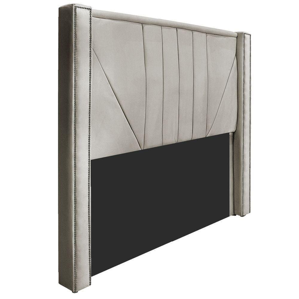 Cabeceira Solteiro 90 Cm Para Cama Box Linho Bege