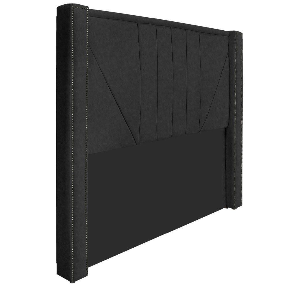 Cabeceira King 195 Cm Para Cama Box Corano Preto