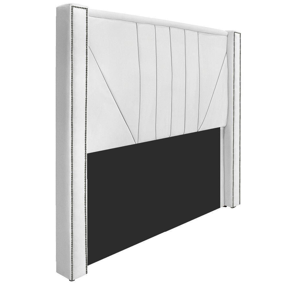 Cabeceira Casal 140 Cm Para Cama Box Corano Branco