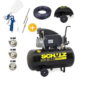 Compressor Ar Csi 8,5pés 50l 8,5/50 Schulz + Kit Pintura