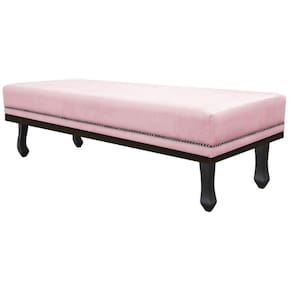 Calçadeira Casal P02 140cm - Doce Sonho Móveis Rosa Bebê